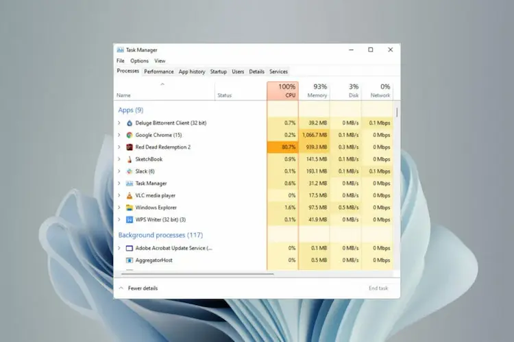 حل مشکل %100 درصد شدن cpu در ویندوز 11 حل مشکل %100 درصد شدن cpu در ویندوز 11
